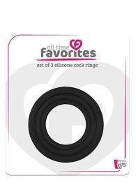 Набор из 3 эрекционных колец SILICONE COCKRINGS - Dream Toys - в Одинцово купить с доставкой