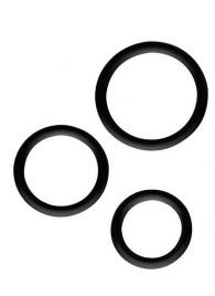 Набор из 3 эрекционных колец SILICONE COCKRINGS - Dream Toys - в Одинцово купить с доставкой