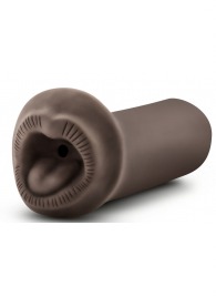 Коричневый мастурбатор-ротик Naughty Nicole - Blush Novelties - в Одинцово купить с доставкой