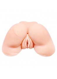 Телесная вибровагина Julie с 2 рабочими отверстиями - Baile - в Одинцово купить с доставкой