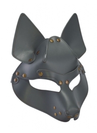 Серая маска Wolf с клепками - Sitabella - купить с доставкой в Одинцово