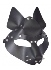 Черная маска Wolf с шипами - Sitabella - купить с доставкой в Одинцово
