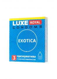 Текстурированные презервативы LUXE Royal Exotica - 3 шт. - Luxe - купить с доставкой в Одинцово