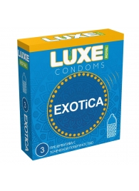 Текстурированные презервативы LUXE Royal Exotica - 3 шт. - Luxe - купить с доставкой в Одинцово