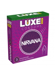 Презервативы с увеличенным количеством смазки LUXE Royal Nirvana - 3 шт. - Luxe - купить с доставкой в Одинцово