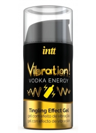 Жидкий интимный гель с эффектом вибрации Vibration! Vodka Energy - 15 мл. - INTT - купить с доставкой в Одинцово