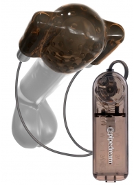Дымчатый вибростимулятор головки пениса Dual Vibrating Head Teaser - Pipedream - в Одинцово купить с доставкой