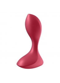 Красный вибромассажёр простаты Satisfyer Backdoor Lover - 14 см. - Satisfyer - в Одинцово купить с доставкой