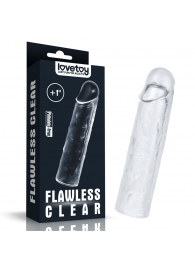 Прозрачная насадка-удлинитель Flawless Clear Penis Sleeve Add 1 - 15,5 см. - Lovetoy - в Одинцово купить с доставкой