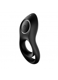 Черное эрекционное виброкольцо Legendary Duo - Satisfyer - в Одинцово купить с доставкой
