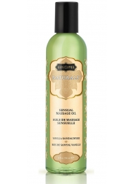 Массажное масло Naturals Vanilla Sandalwood с ароматом ванили и сандала - 236 мл. - Kama Sutra - купить с доставкой в Одинцово