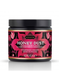 Пудра для тела Honey Dust Body Powder с ароматом клубники - 170 гр. - Kama Sutra - купить с доставкой в Одинцово