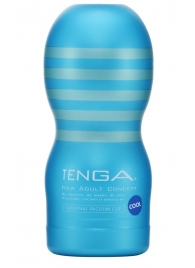 Мастурбатор с охлаждающей смазкой TENGA Original Vacuum Cup Cool - Tenga - в Одинцово купить с доставкой