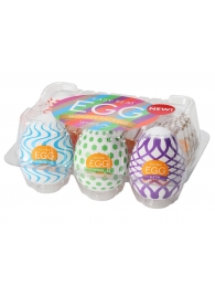 Набор из 6 мастурбаторов Tenga EGG IV с различным рельефом - Tenga - в Одинцово купить с доставкой