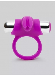 Лиловое виброкольцо с пультом ДУ Remote Control Cock Ring - Happy Rabbit - в Одинцово купить с доставкой