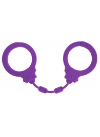 Фиолетовые силиконовые наручники Suppression - Lola Games - купить с доставкой в Одинцово