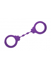 Фиолетовые силиконовые поножи Limitation - Lola Games - купить с доставкой в Одинцово