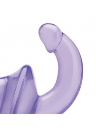Фиолетовый безремневой страпон Strapless Strap-On - Lux Fetish - купить с доставкой в Одинцово