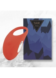Красное кольцо с вибрацией Thor Cockring - FeelzToys - в Одинцово купить с доставкой