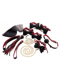 Черно-красный бондажный набор Bow-tie - ToyFa - купить с доставкой в Одинцово