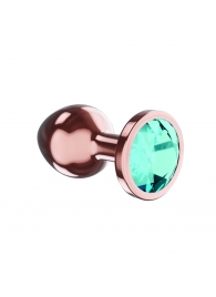 Пробка цвета розового золота с малиновым кристаллом Diamond Topaz Shine L - 8,3 см. - Lola Games - купить с доставкой в Одинцово