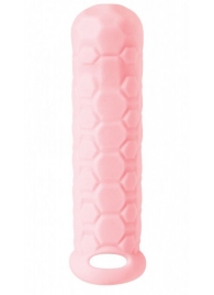 Розовый фаллоудлинитель Homme Long - 15,5 см. - Lola Games - в Одинцово купить с доставкой