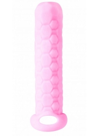 Розовый фаллоудлинитель Homme Long - 13,5 см. - Lola Games - в Одинцово купить с доставкой
