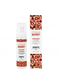 Разогревающее массажное масло  с ароматом клубники Gourmet Strawberry - 50 мл. - Exsens - купить с доставкой в Одинцово