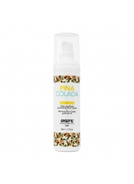 Разогревающее массажное масло с ароматом пина колада Gourmet Pina Colada - 50 мл. - Exsens - купить с доставкой в Одинцово
