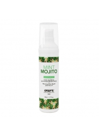 Разогревающее массажное масло с ароматом мохито Gourmet Mint Mojito - 50 мл. - Exsens - купить с доставкой в Одинцово