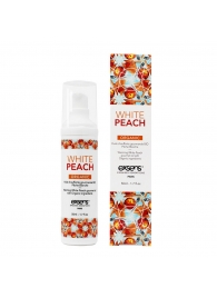 Разогревающее массажное масло Gourmet White Peach Organic с органическими ингредиентами - 50 мл. - Exsens - купить с доставкой в Одинцово