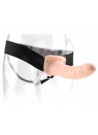 Полый страпон 8  Hollow Strap-On телесного цвета - 19 см. - Pipedream - купить с доставкой в Одинцово