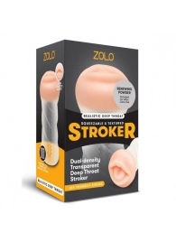 Мастурбатор-ротик ZOLO DEEP THROAT - Zolo - в Одинцово купить с доставкой