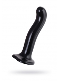 Черный стимулятор для пар P G-Spot Dildo Size M - 18 см. - Strap-on-me - в Одинцово купить с доставкой
