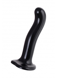 Черный стимулятор для пар P G-Spot Dildo Size M - 18 см. - Strap-on-me - в Одинцово купить с доставкой