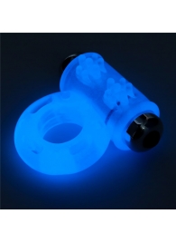 Голубое, светящееся в темноте эрекционное виброкольцо Lumino Play Vibrating Penis Ring - Lovetoy - в Одинцово купить с доставкой