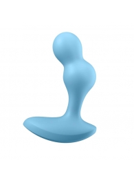 Голубой анальный вибростимулятор Deep Driver - 11,2 см. - Satisfyer - в Одинцово купить с доставкой