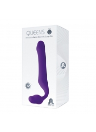 Фиолетовый безремневой страпон Queens L - Adrien Lastic - купить с доставкой в Одинцово