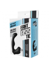 Черный вибромассажер простаты FantASStic Vibrating Prostate Massager - 11,3 см. - Dream Toys - в Одинцово купить с доставкой