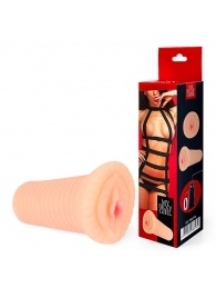 Реалистичный мастурбатор-вагина телесного цвета с вибрацией - Bior toys - в Одинцово купить с доставкой