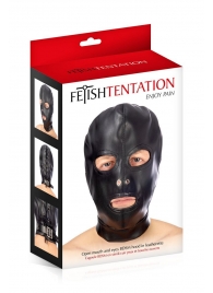 Маска-шлем с прорезями для глаз и рта - Fetish Tentation - купить с доставкой в Одинцово