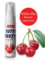 Гель-смазка Tutti-frutti с вишнёвым вкусом - 30 гр. - Биоритм - купить с доставкой в Одинцово