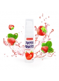 Гель-смазка Tutti-frutti с земляничным вкусом - 30 гр. - Биоритм - купить с доставкой в Одинцово