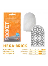 Карманный мастурбатор HEXA-BRICK - Tenga - в Одинцово купить с доставкой