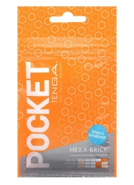 Карманный мастурбатор HEXA-BRICK - Tenga - в Одинцово купить с доставкой
