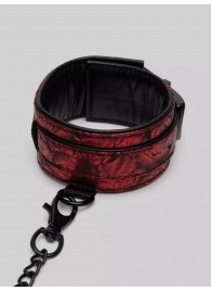 Красно-черные оковы Reversible Faux Leather Ankle Cuffs - Fifty Shades of Grey - купить с доставкой в Одинцово