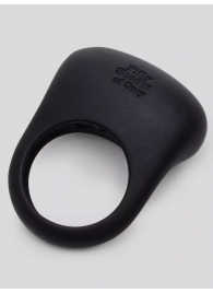 Черное эрекционное виброкольцо Sensation Rechargeable Vibrating Love Ring - Fifty Shades of Grey - в Одинцово купить с доставкой