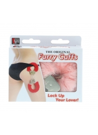 Металлические наручники с розовой меховой опушкой METAL HANDCUFF WITH PLUSH PINK - Dream Toys - купить с доставкой в Одинцово