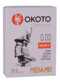 Набор из 4 презервативов OKOTO MegaMIX - Sitabella - купить с доставкой в Одинцово