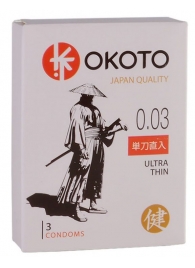 Ультратонкие презервативы OKOTO Ultra Thin - 3 шт. - Sitabella - купить с доставкой в Одинцово